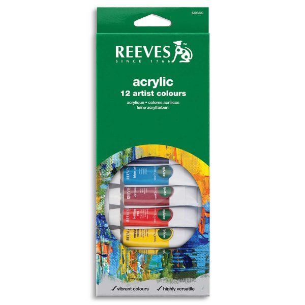 Reeves-12-X10ML-ACRYLIC