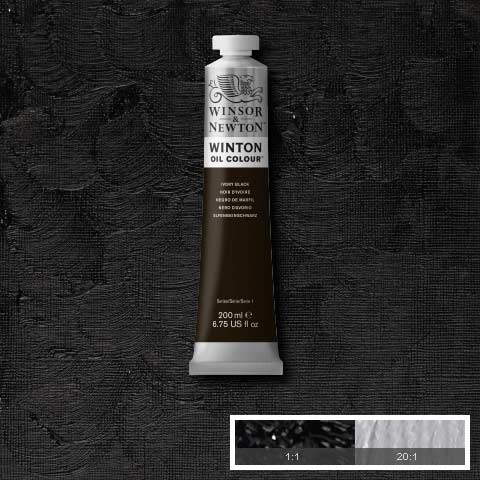 _0176_094376911046-WN-WINTON-OIL-COLOUR-200ML-IVORY-BLACK