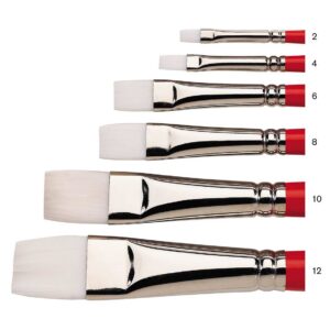 Winsor & Newton UNIVERSITY séria 237 krátke ploché – dlhá rukoväť