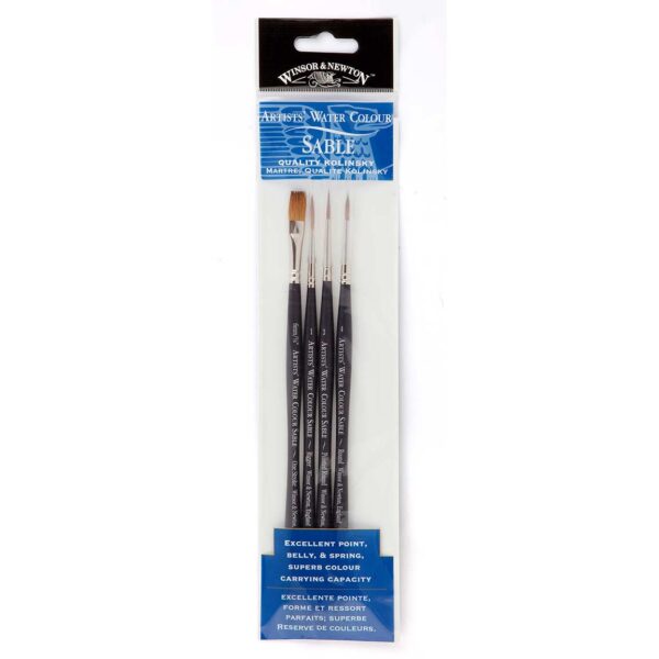 094376981711-W&N-ARTISTS'-WATER-COLOUR-SABLE-4-PACK-BRUSH-SET-WN5064100