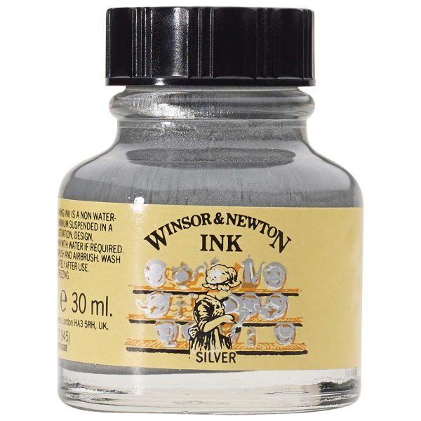 5012572003407-W&N-DRAWING-INKS-POT-30ML-SILVER.