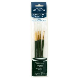 Winsor & Newton súprava štetcov (biele)